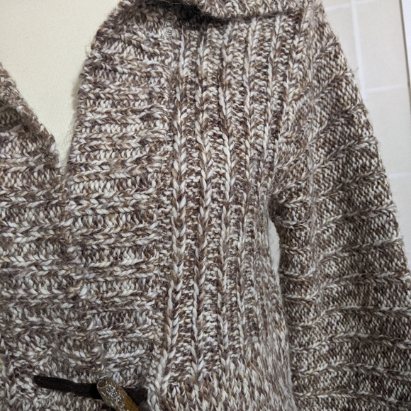 Vintage 70s chunky knit long cardigan sweater - Picture 5 of 9